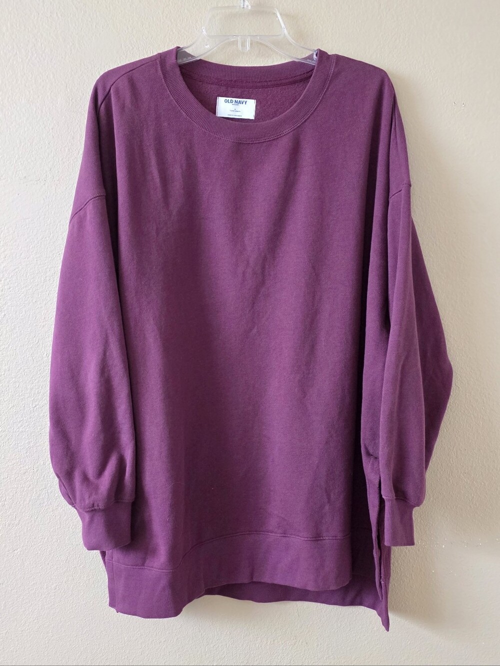 Old Navy SoComfy Womens Purple Oversized Tunic Length Sweater - Size Large